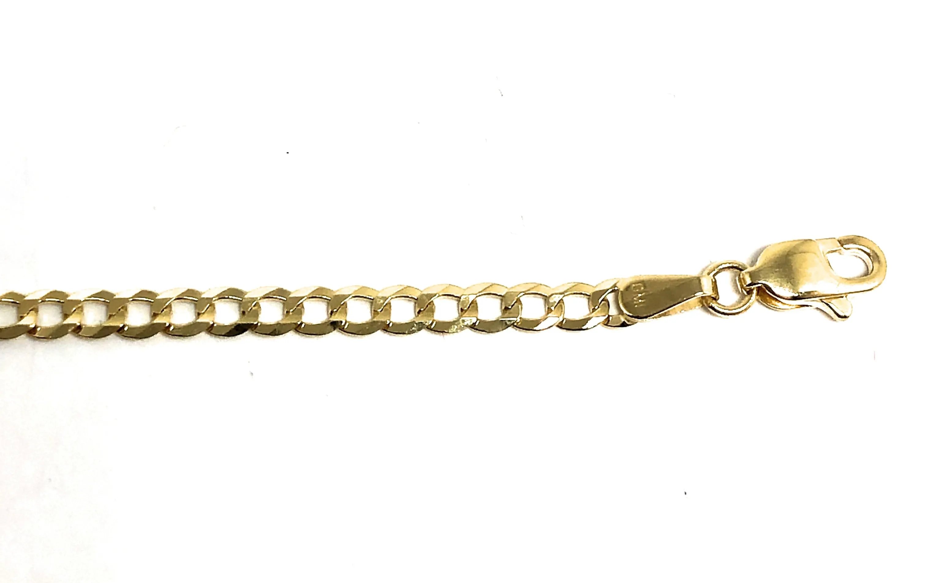 10k Solid Gold Kids Cuban Link Bracelet with Free Engraving