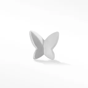 14k White Baby Butterfly Earrings