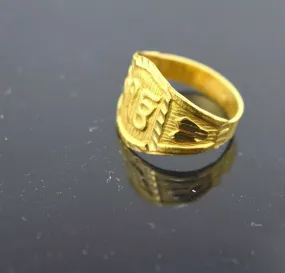 Elegant 22k 22ct Solid Gold Kids Baby Ring