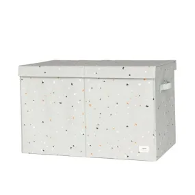 Terrazzo Green Recycled Fabric 3 Sprouts Toy Chest