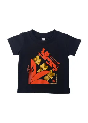 6M & 24M | New Wave Crest Tee | Black | Kids