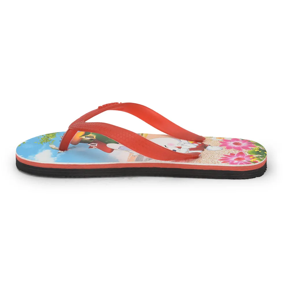 A-HA By Liberty AHA-127E Red Flip Flop For Kids