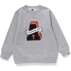 A LETTERED CREWNECK KIDS