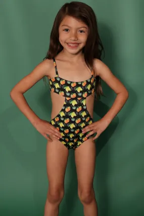 Kids Swimsuit with Abigal Fruit Print