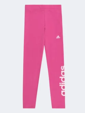 Adidas Essentials Linear Kids Girls Sportswear Tight Fuschia/Pink