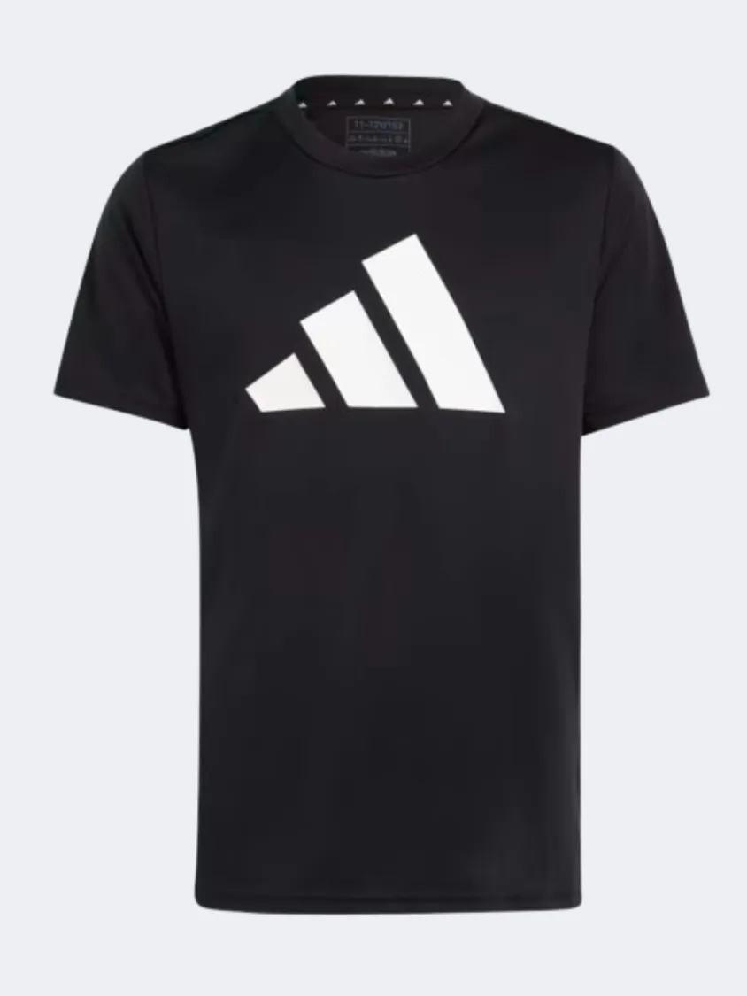 Adidas Essentials Logo Kids Sportswear T-Shirt Black/White