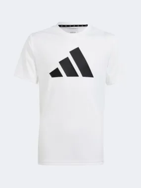 Adidas Essentials Logo Kids Sportswear T-Shirt White/Black