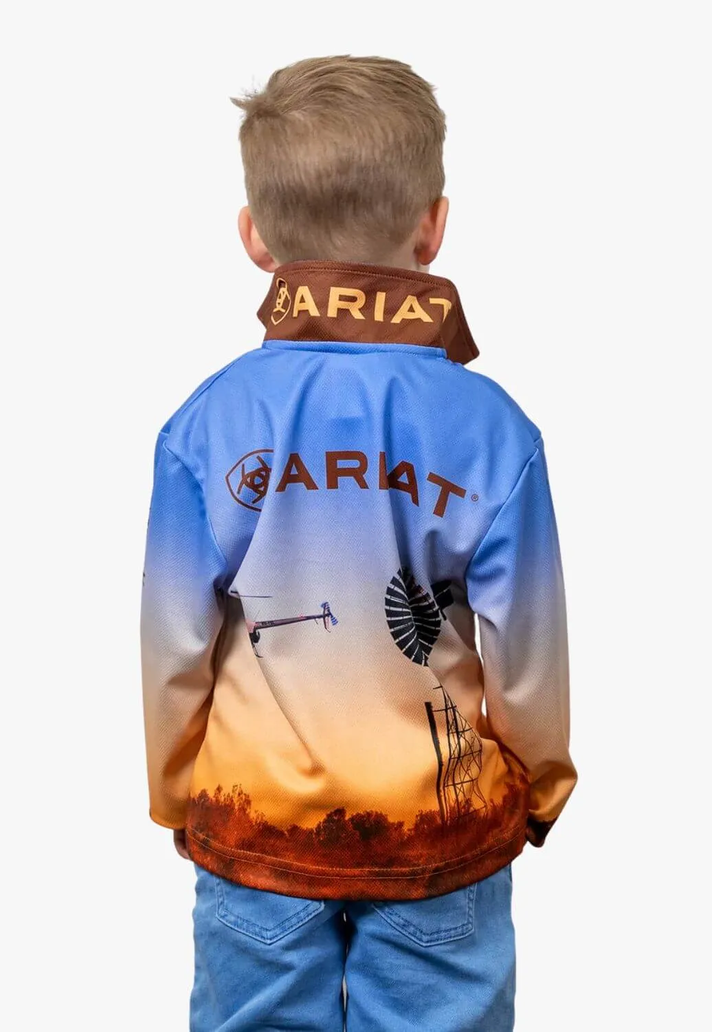 Ariat Kids Windmill Fishing Shirt