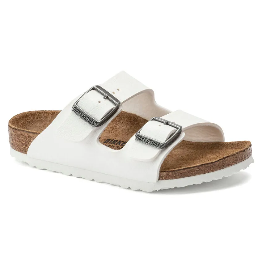 White Birko-Flor sandals for kids