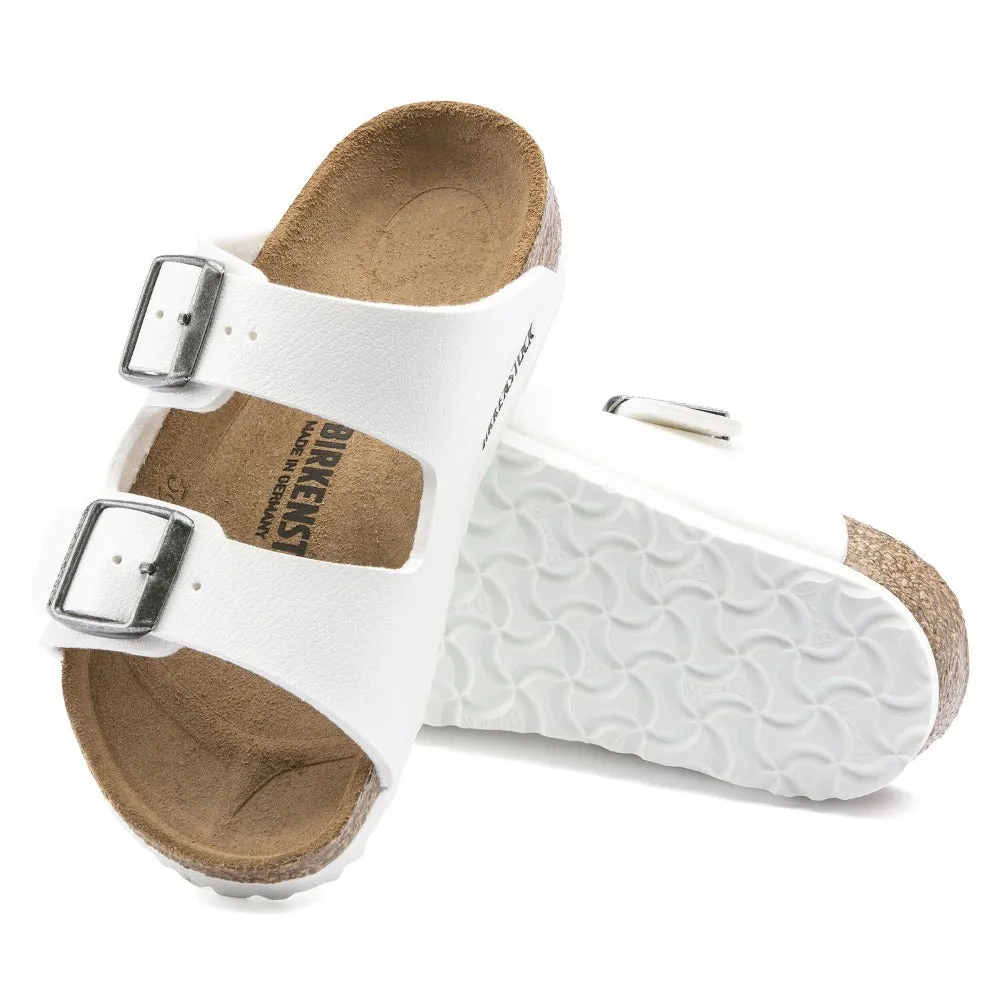 White Birko-Flor sandals for kids