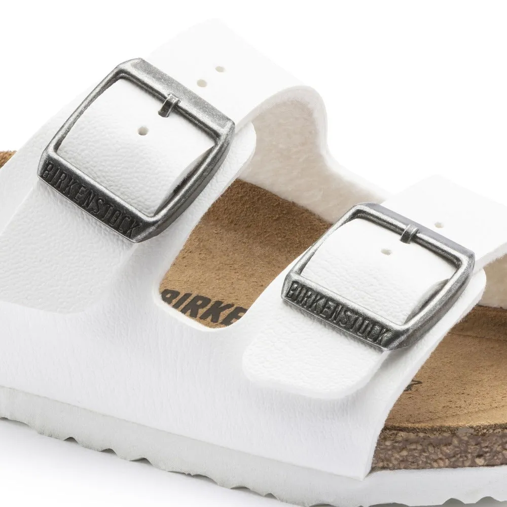 White Birko-Flor sandals for kids