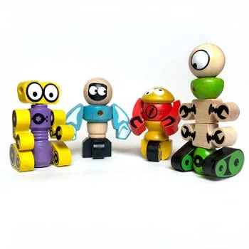 Colorful Assortment of Tinker Totter Robots