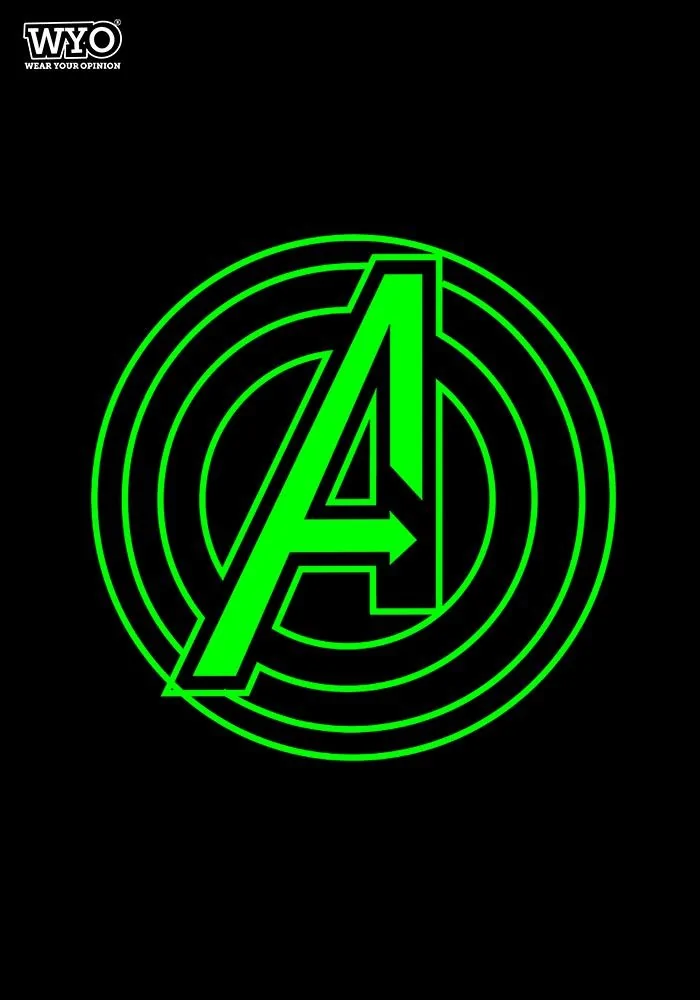 Avenger Logo Glow Sr Kids T-Shirt