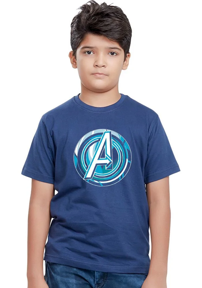 Avenger Logo Glow Sr Kids T-Shirt