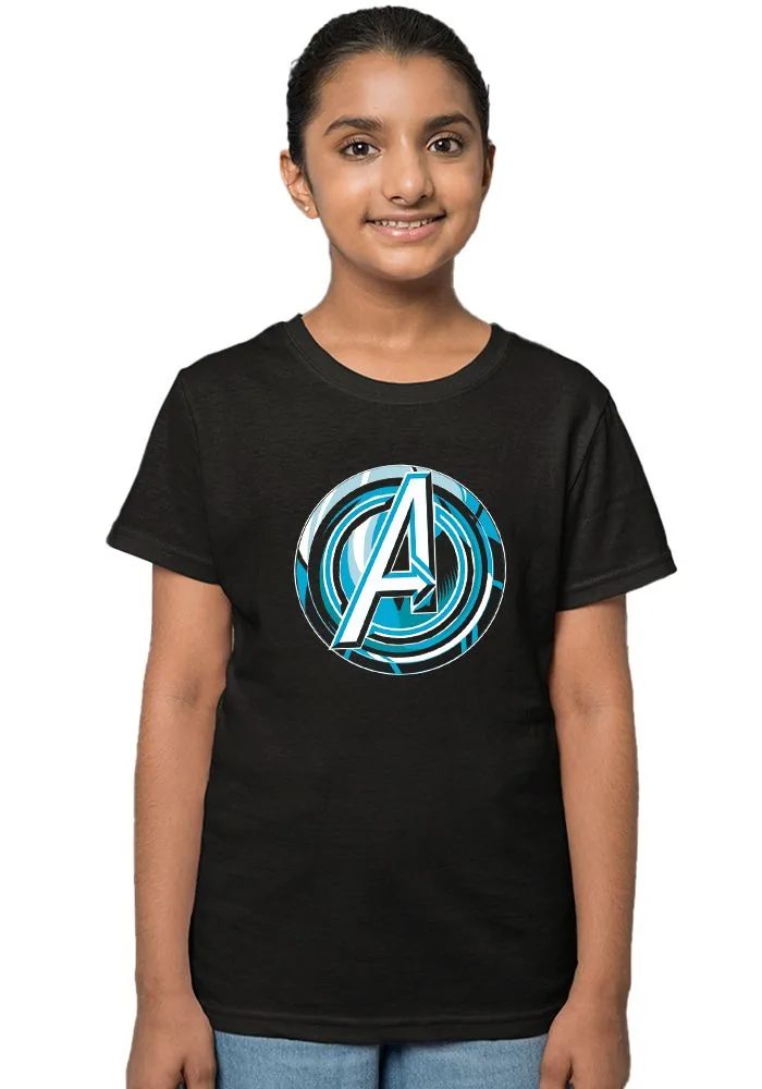 Avenger Logo Glow Sr Kids T-Shirt