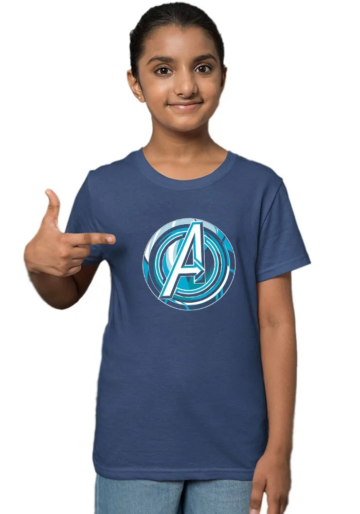 Avenger Logo Glow Sr Kids T-Shirt