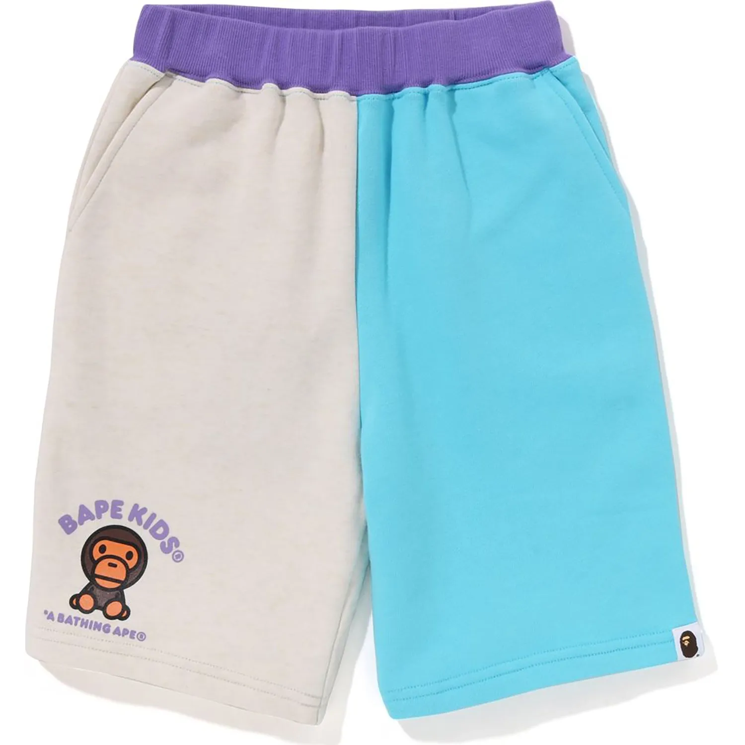 Color Block Sweat Shorts for Kids featuring Baby Milo