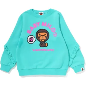 BABY MILO HEART FRILL CREWNECK FOR KIDS