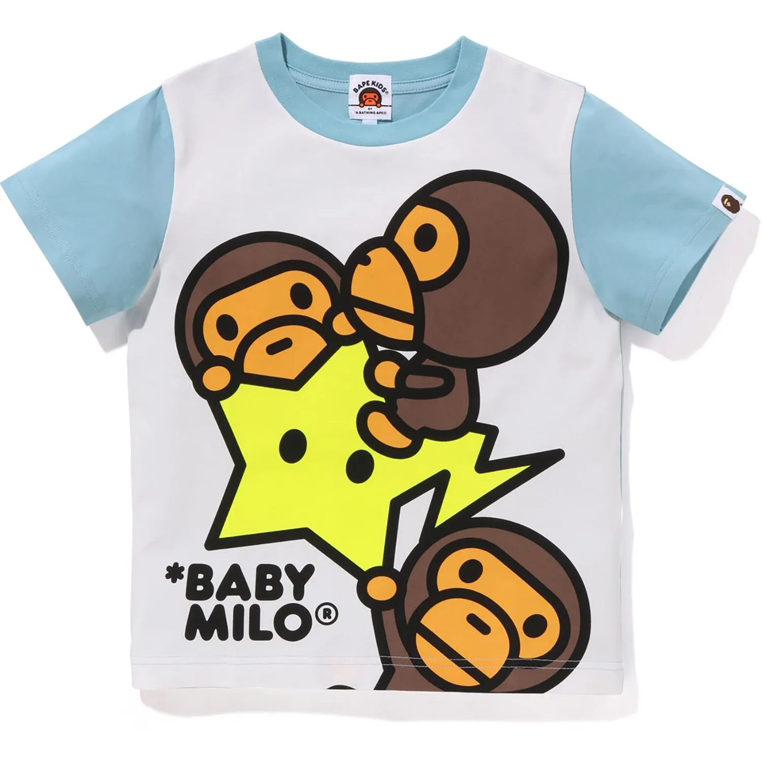 Kids Glow-in-the-Dark Panel Print Tee with Baby Milo Sta