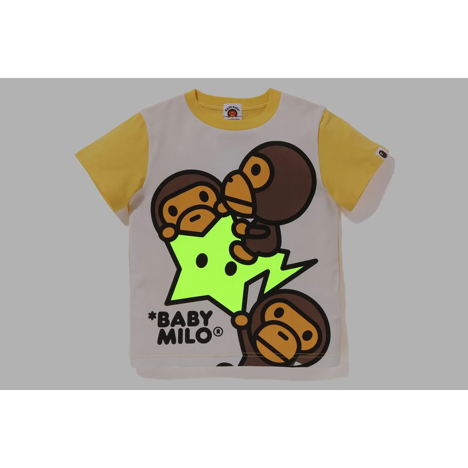 Kids Glow-in-the-Dark Panel Print Tee with Baby Milo Sta