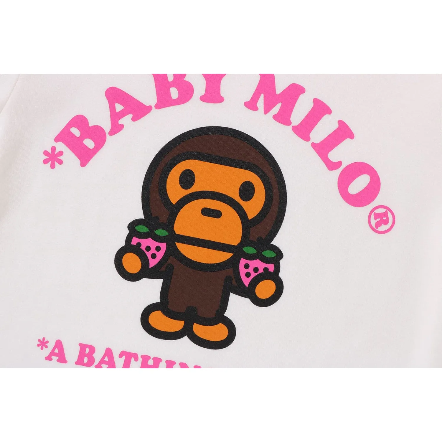 BABY MILO STRAWBERRY FLARE SLEEVE TEE FOR KIDS