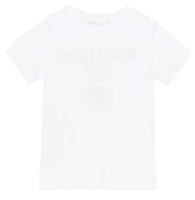 Balmain Kids B Logo Short Sleeve T-Shirt