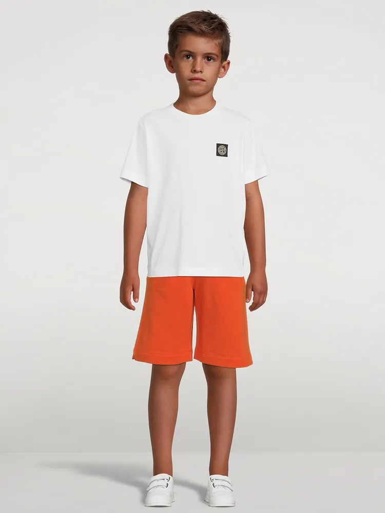 BALMAIN Kids Cotton Bermuda Shorts