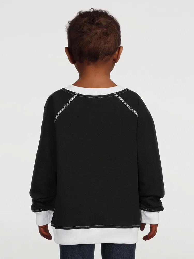 BALMAIN Kids Cotton Logo Sweatshirt