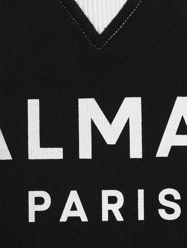 BALMAIN Kids Cotton Logo Sweatshirt