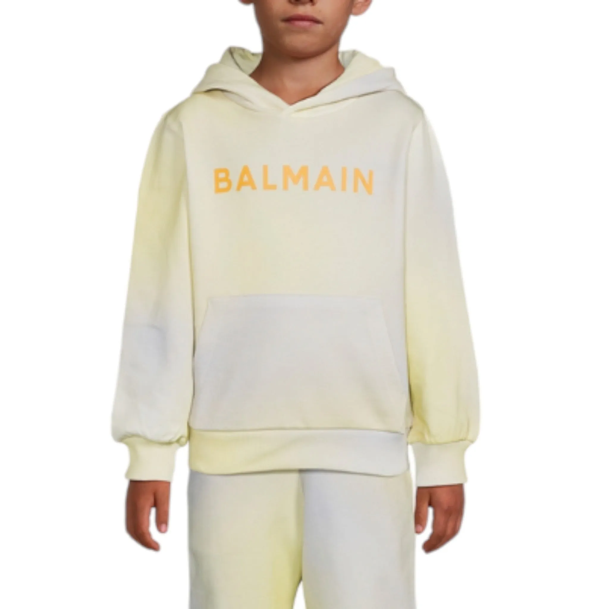 Balmain Kids Ombre Logo Hoodie