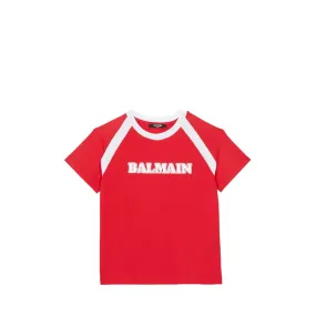 Balmain Kids Retro Printed Jersey T-Shirt