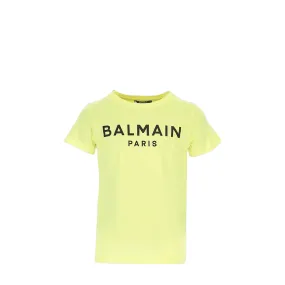 Balmain Kids Text Logo T-Shirt