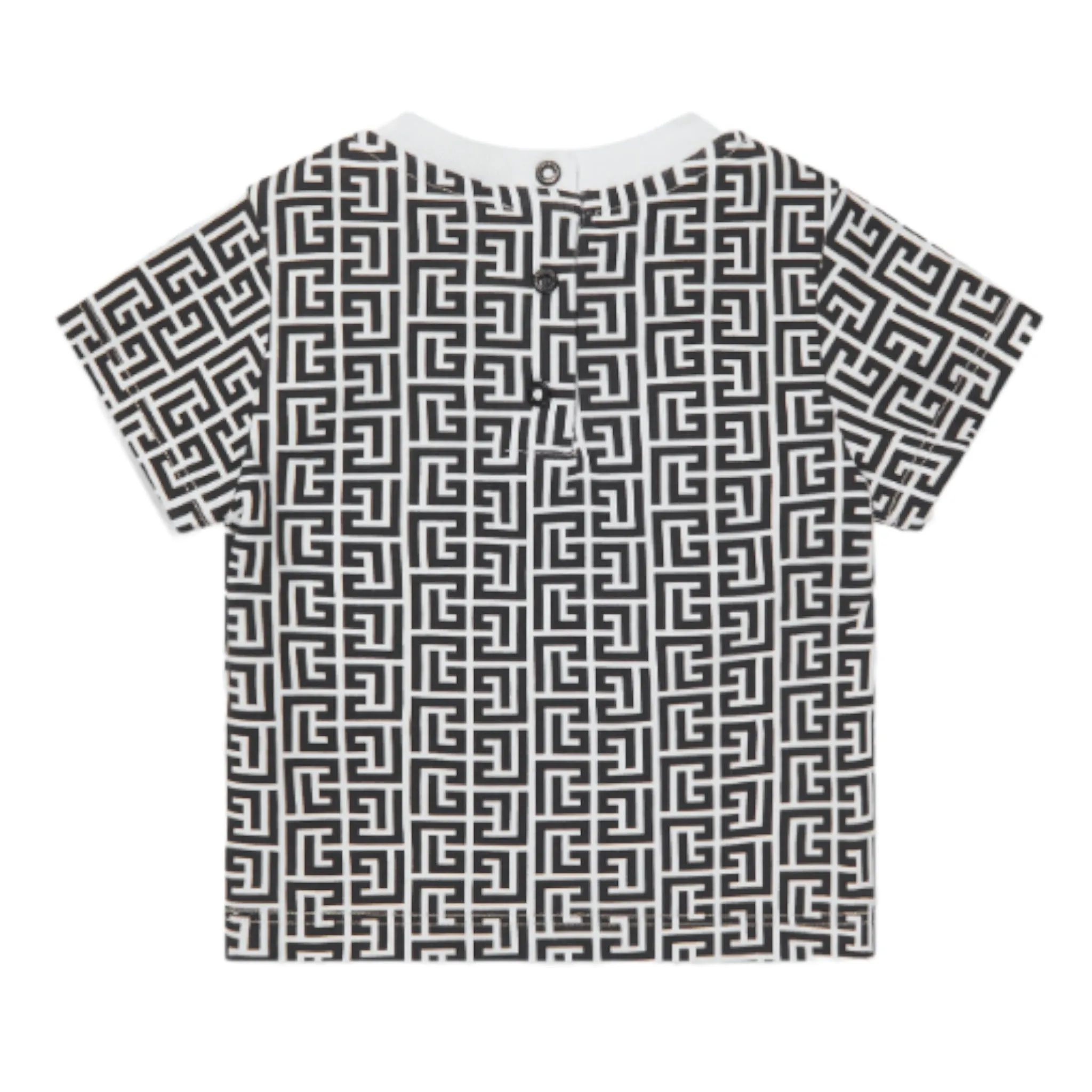 Balmain Kids Toddler's Monogram Logo Short Sleeve T-Shirt