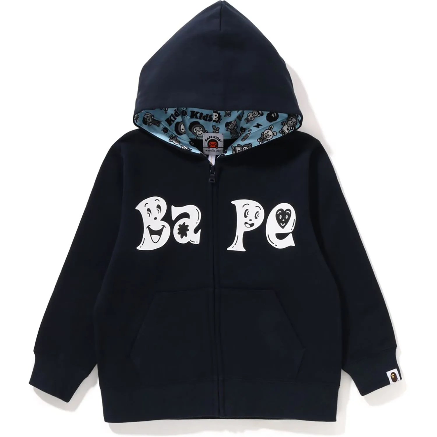 bape kids chocomoo zip hoodie kids