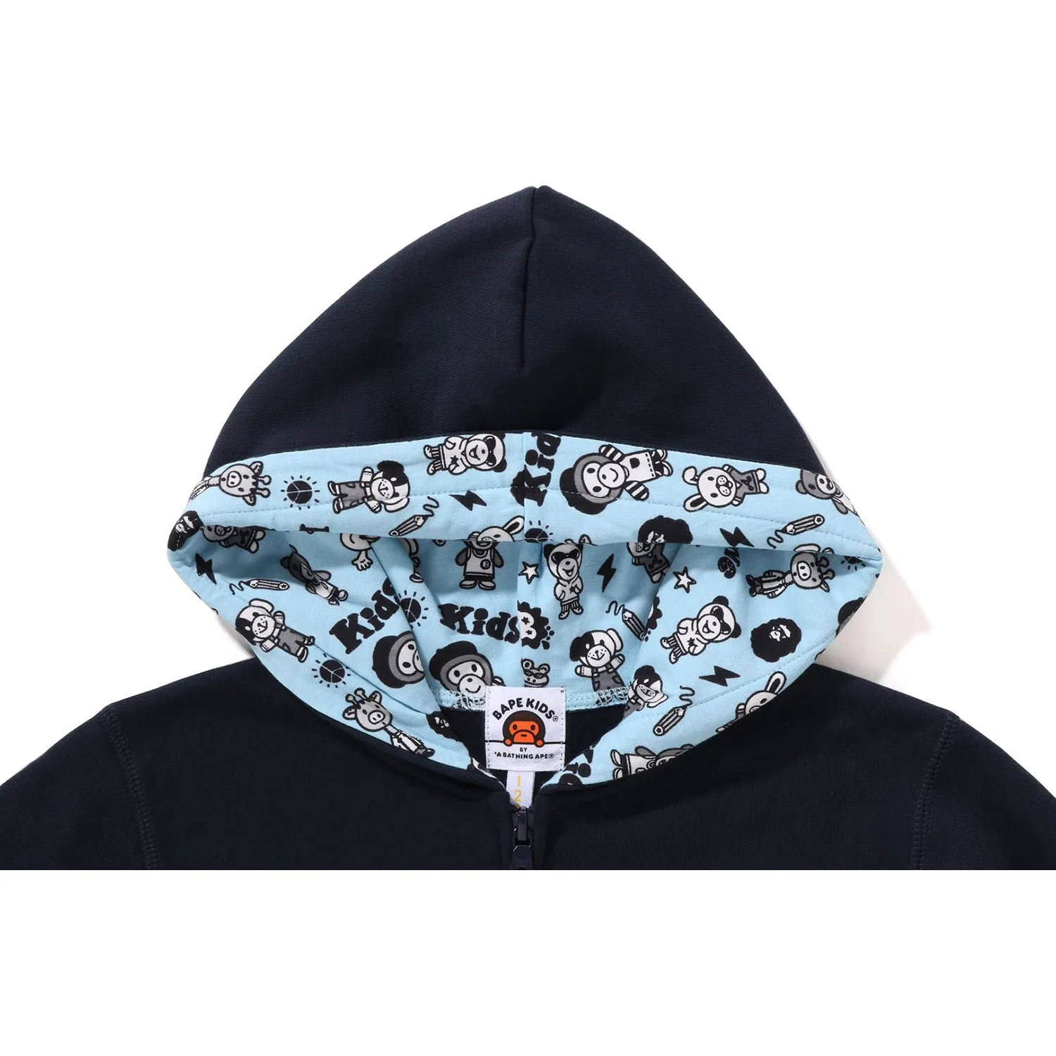 bape kids chocomoo zip hoodie kids