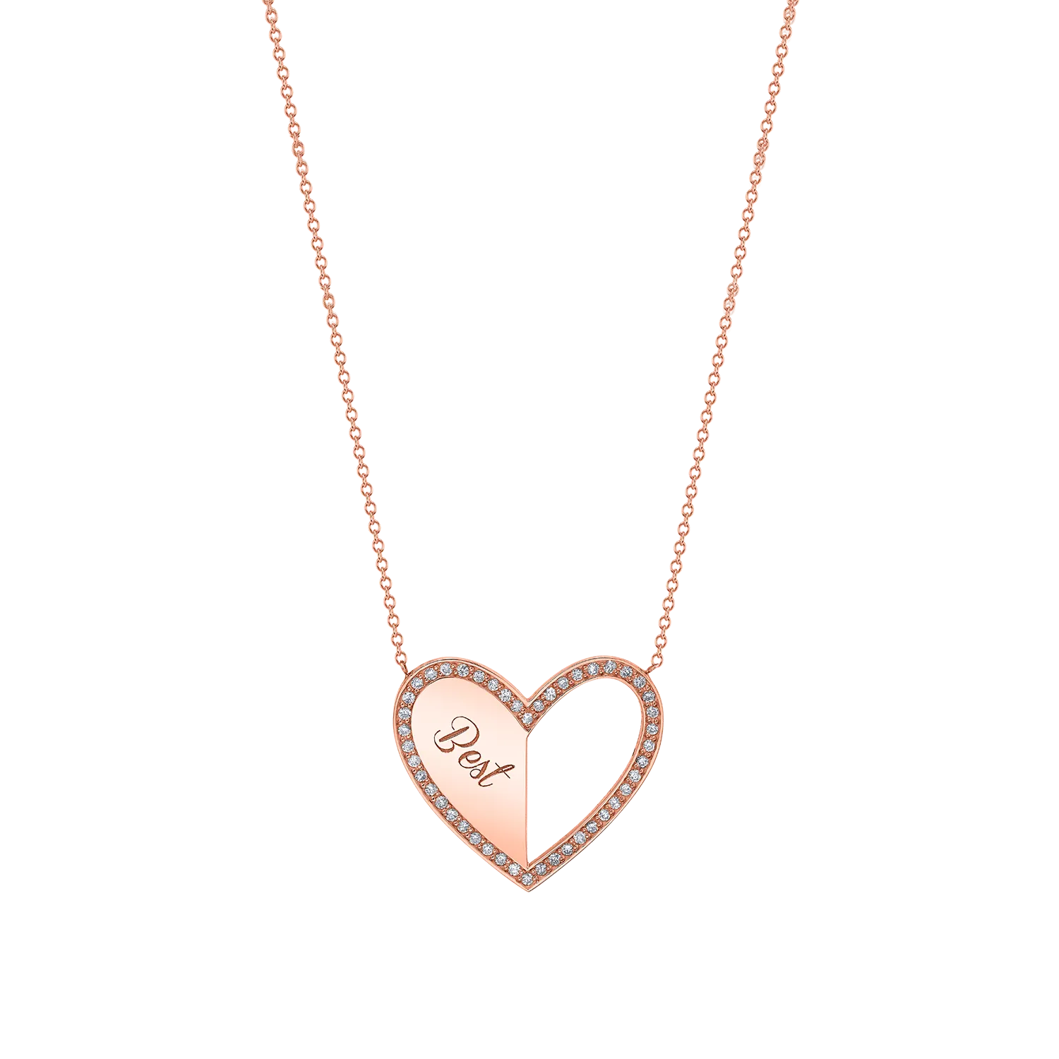 Heart-shaped Best Friend Necklaces for Kids