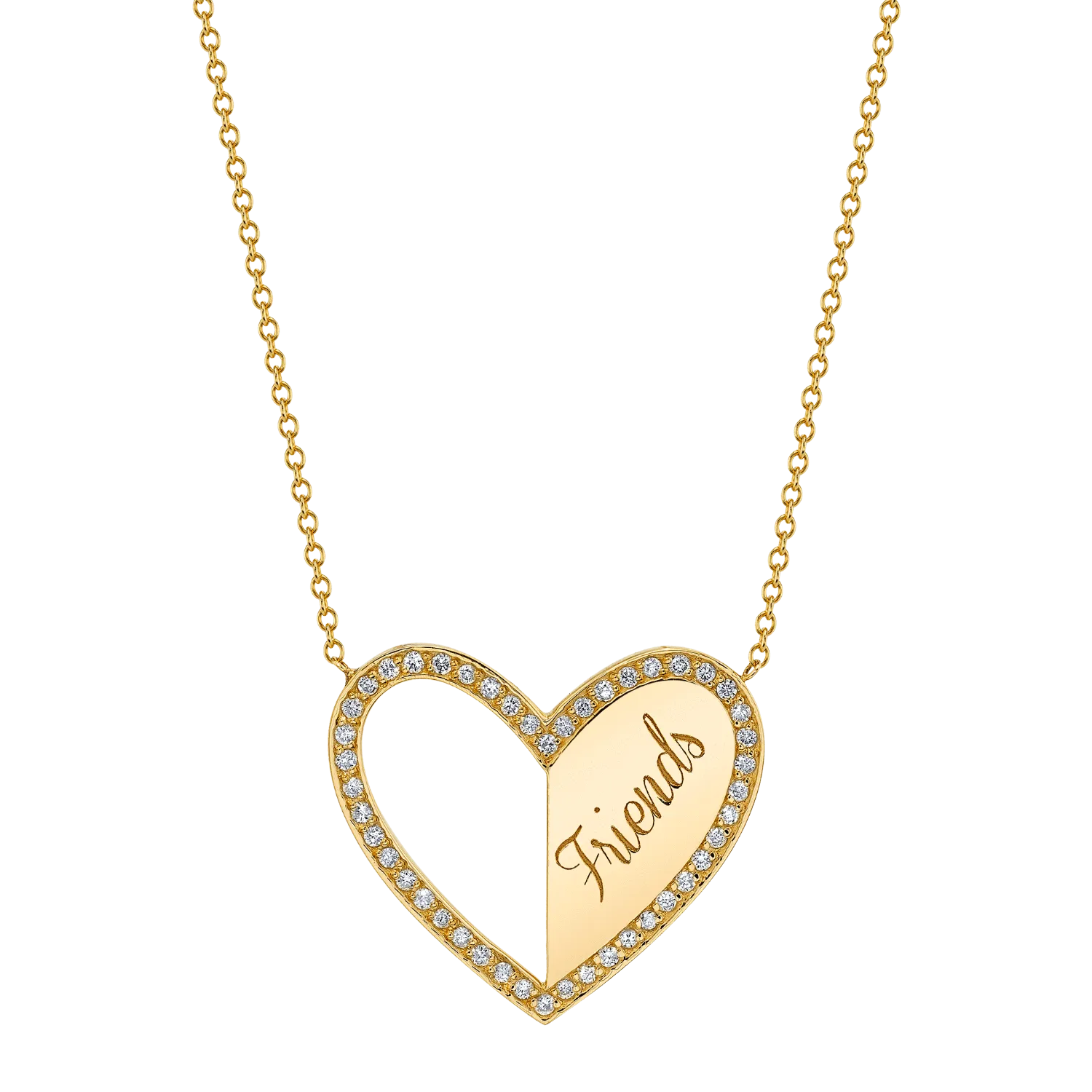 Heart-shaped Best Friend Necklaces for Kids