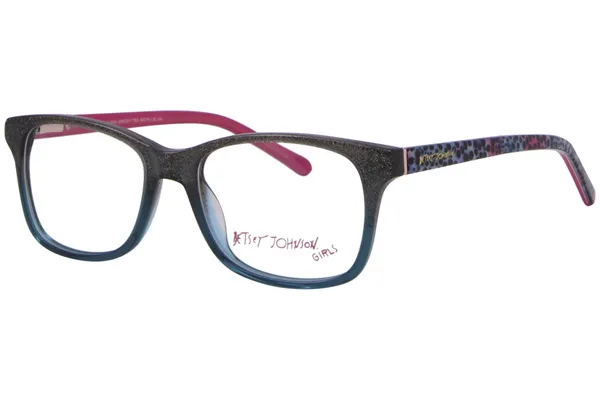 Betsey Johnson Groovy Eyeglasses Youth Kids Girl's Full Rim Square Shape