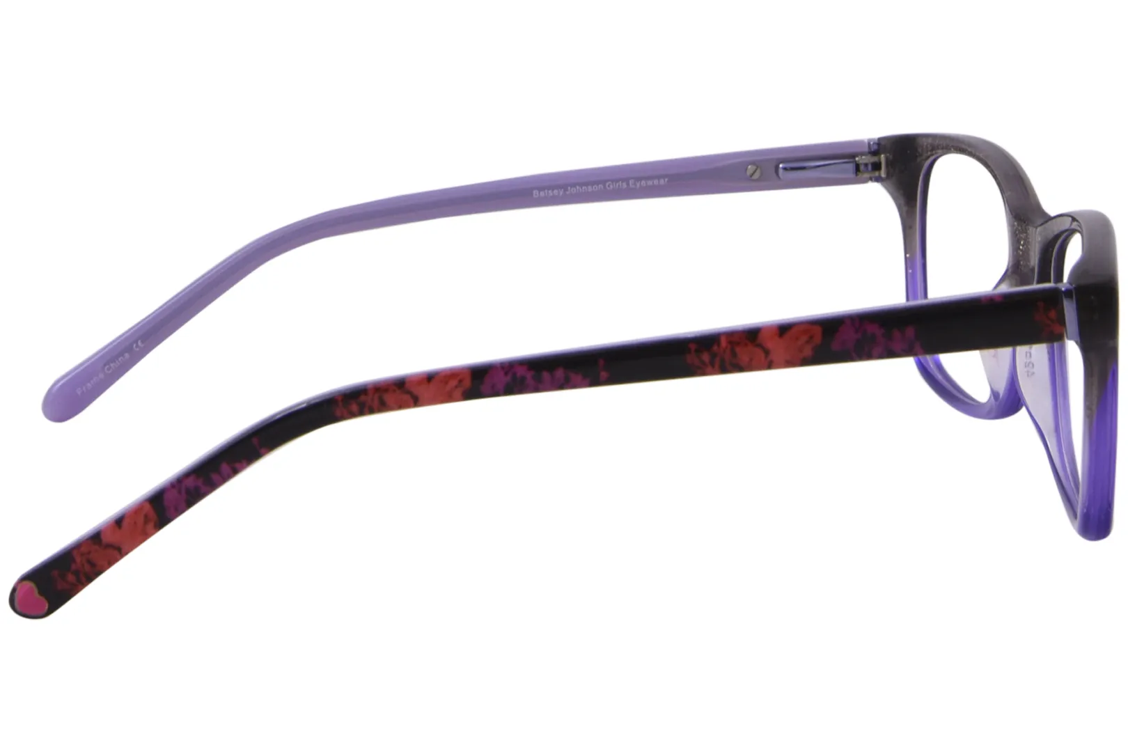 Betsey Johnson Groovy Eyeglasses Youth Kids Girl's Full Rim Square Shape