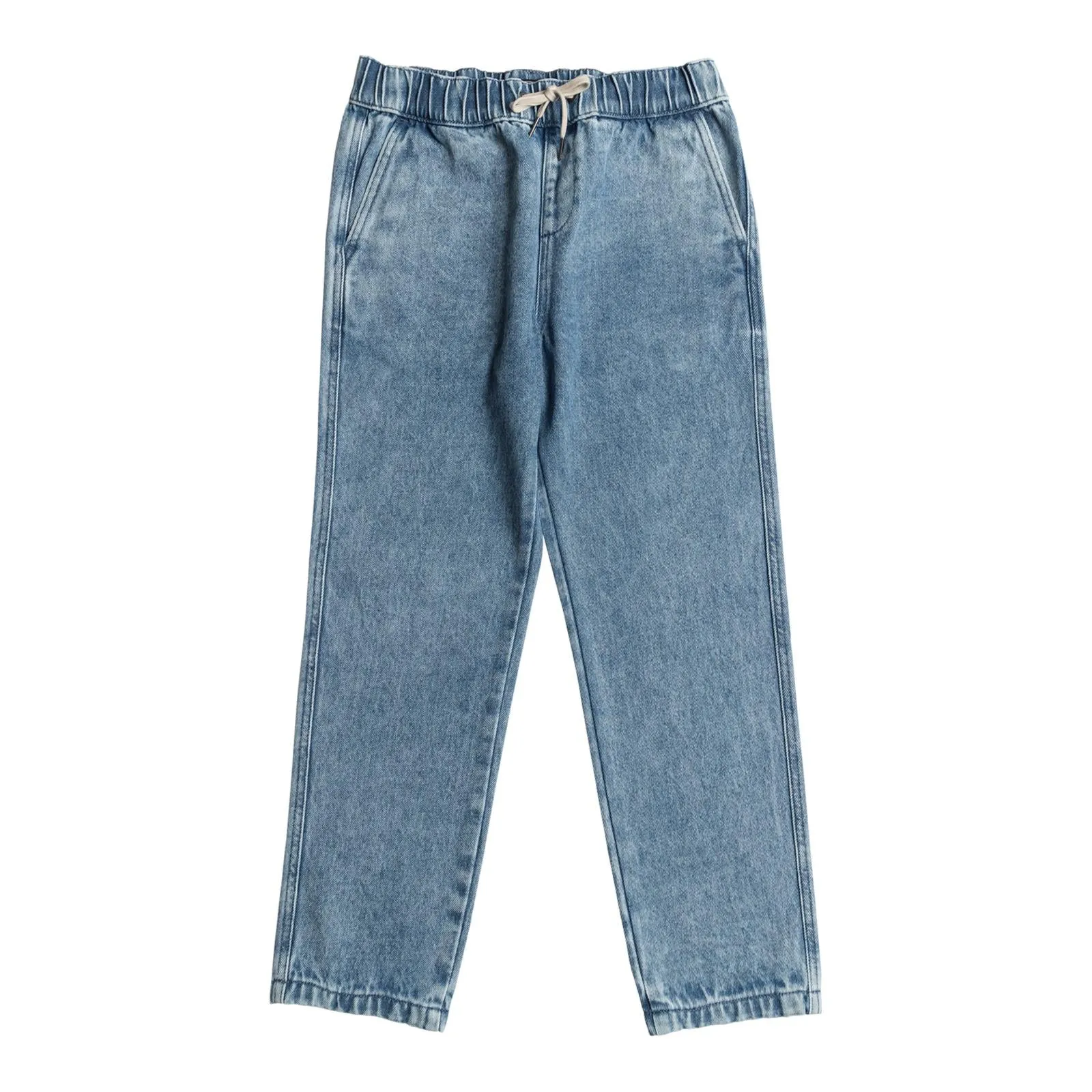 Billabong Kids Larry Elastic Waist Denim Joggers