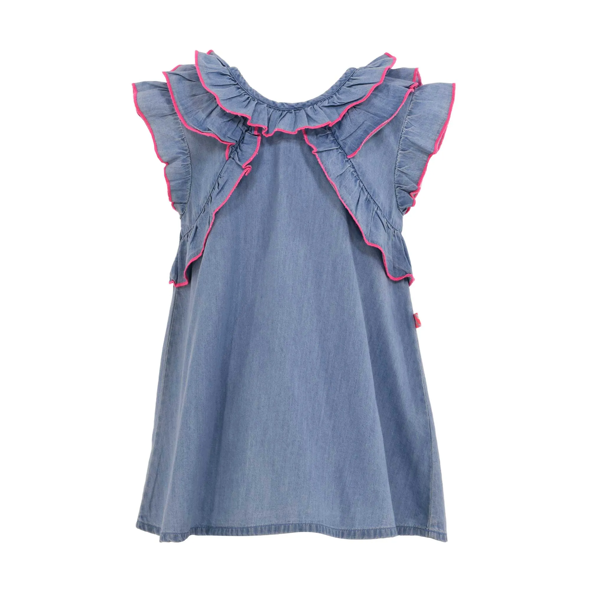 Billieblush Kids Ruffled Denim Dress