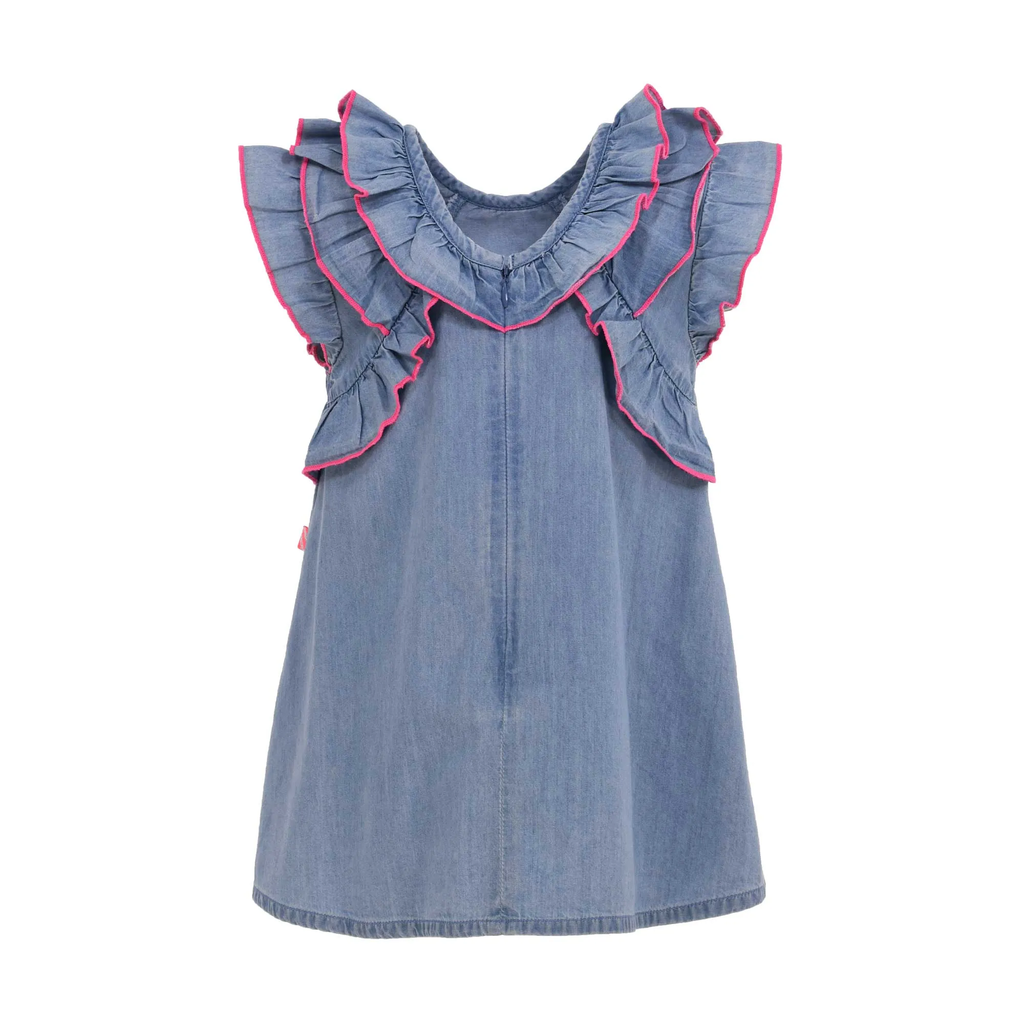 Billieblush Kids Ruffled Denim Dress