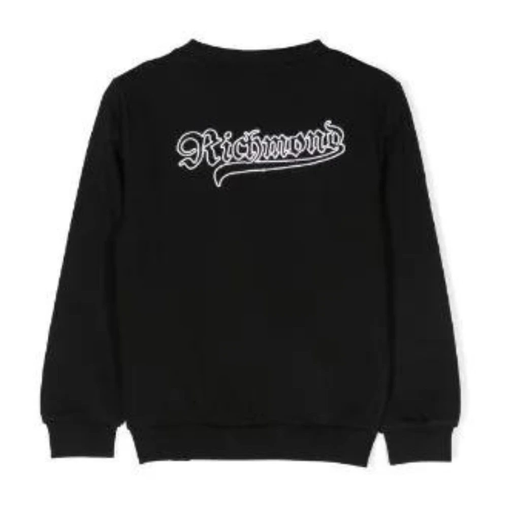 Black Embroidered Logo Sweatshirt