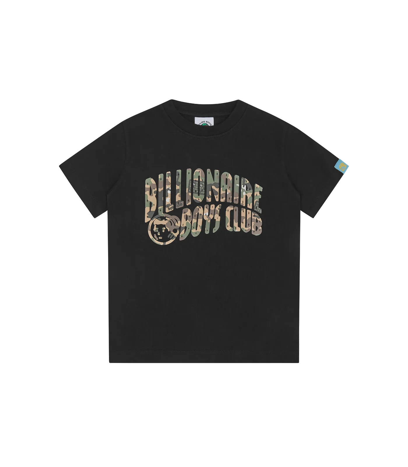 Black Kids Camo Arch Logo T-Shirt