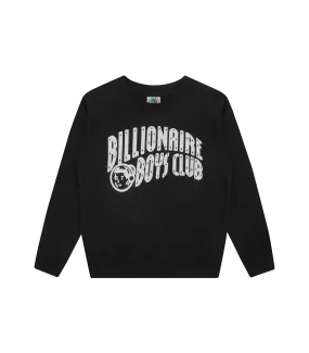 Black Crewneck with Arch Logo for Kids