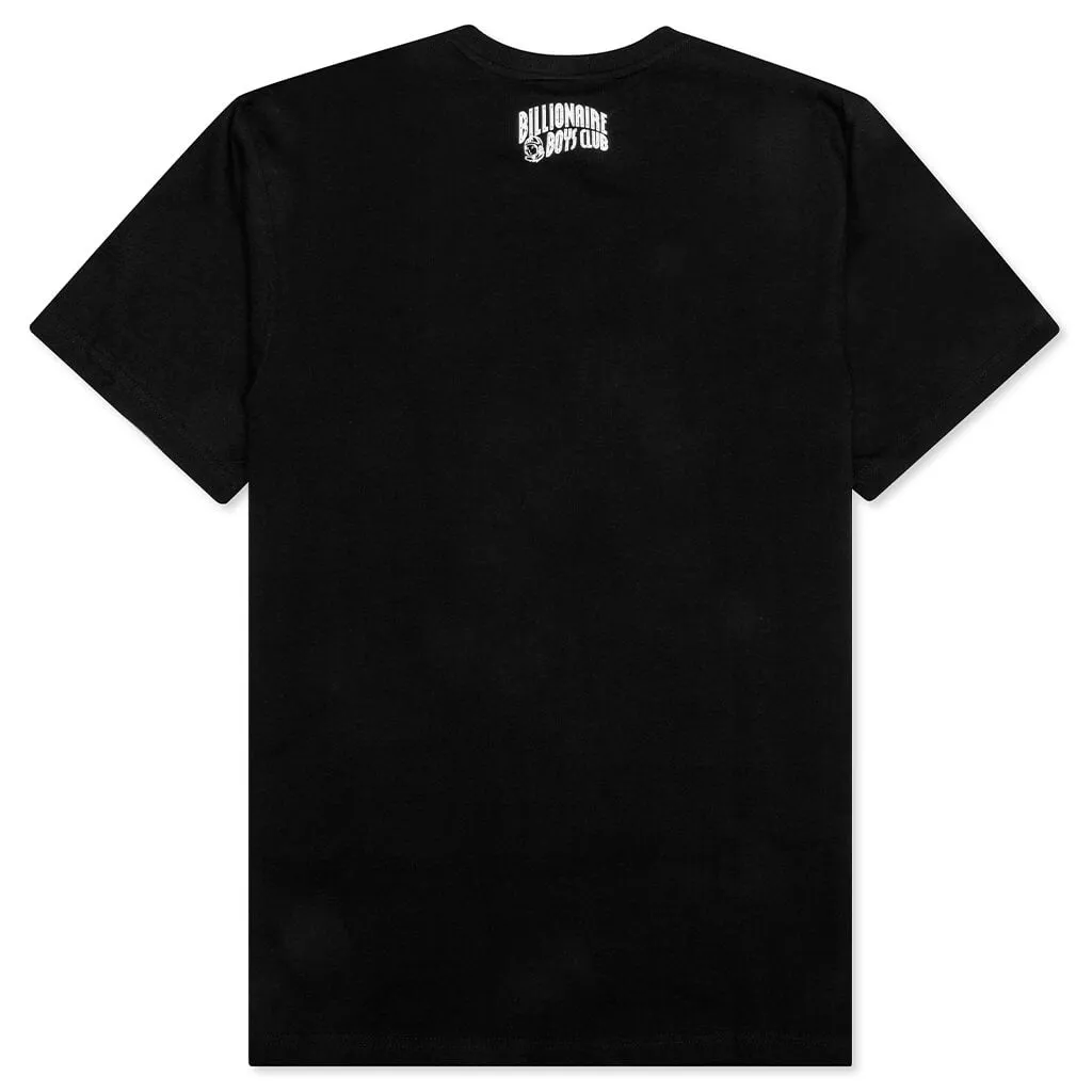 Black Short Sleeve Space Tee for Kids