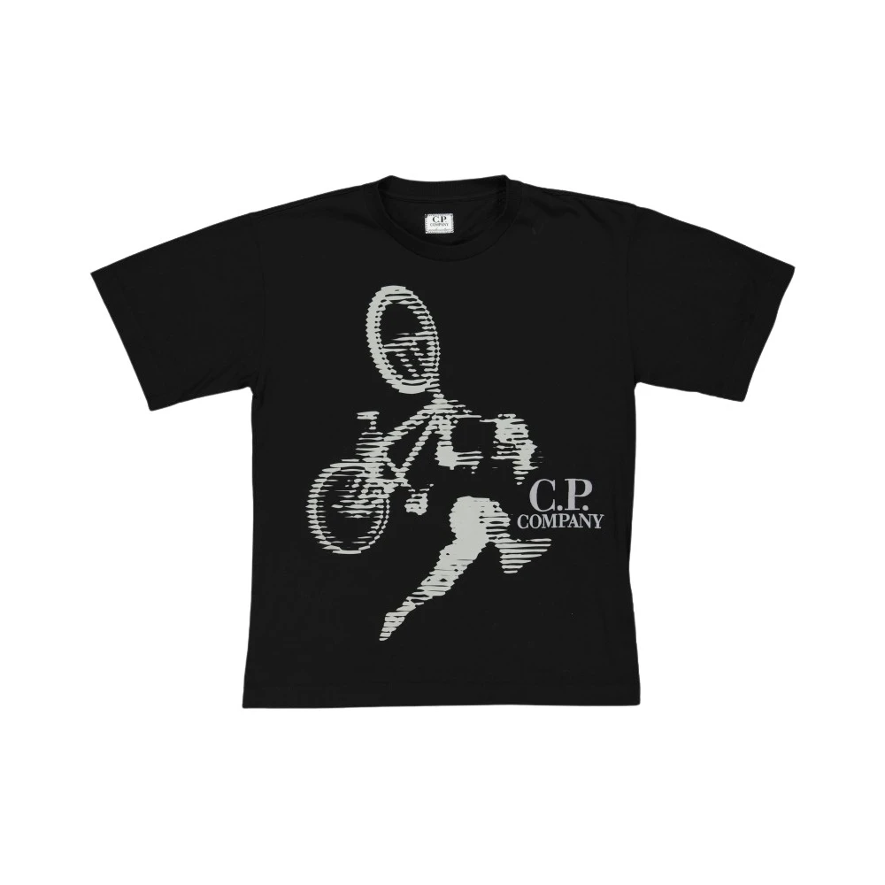 Black T-shirt with Bicycle for Children