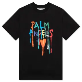 Kids Black/Multi Dripping T-Shirt