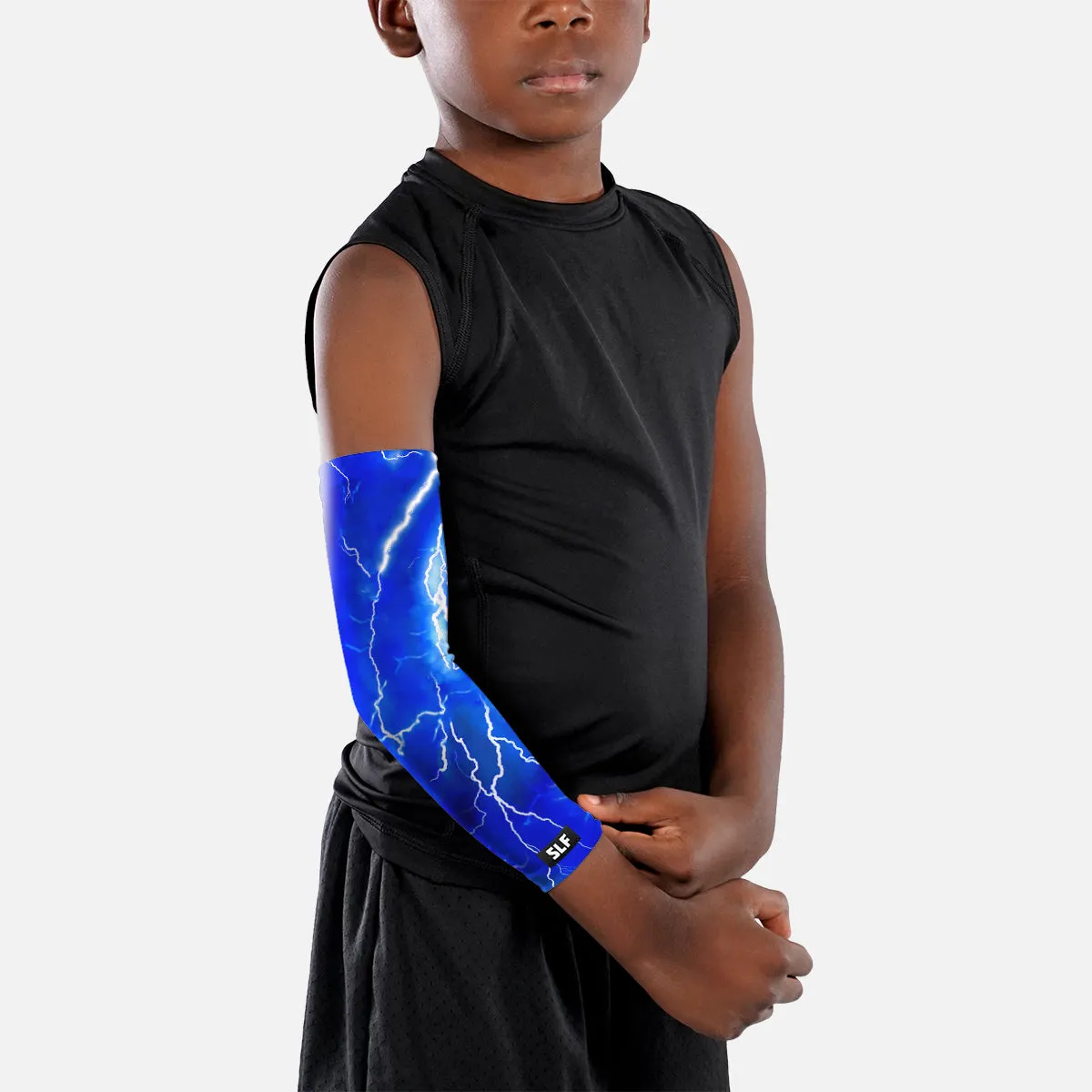 Blue Lightning Kids Arm Sleeve