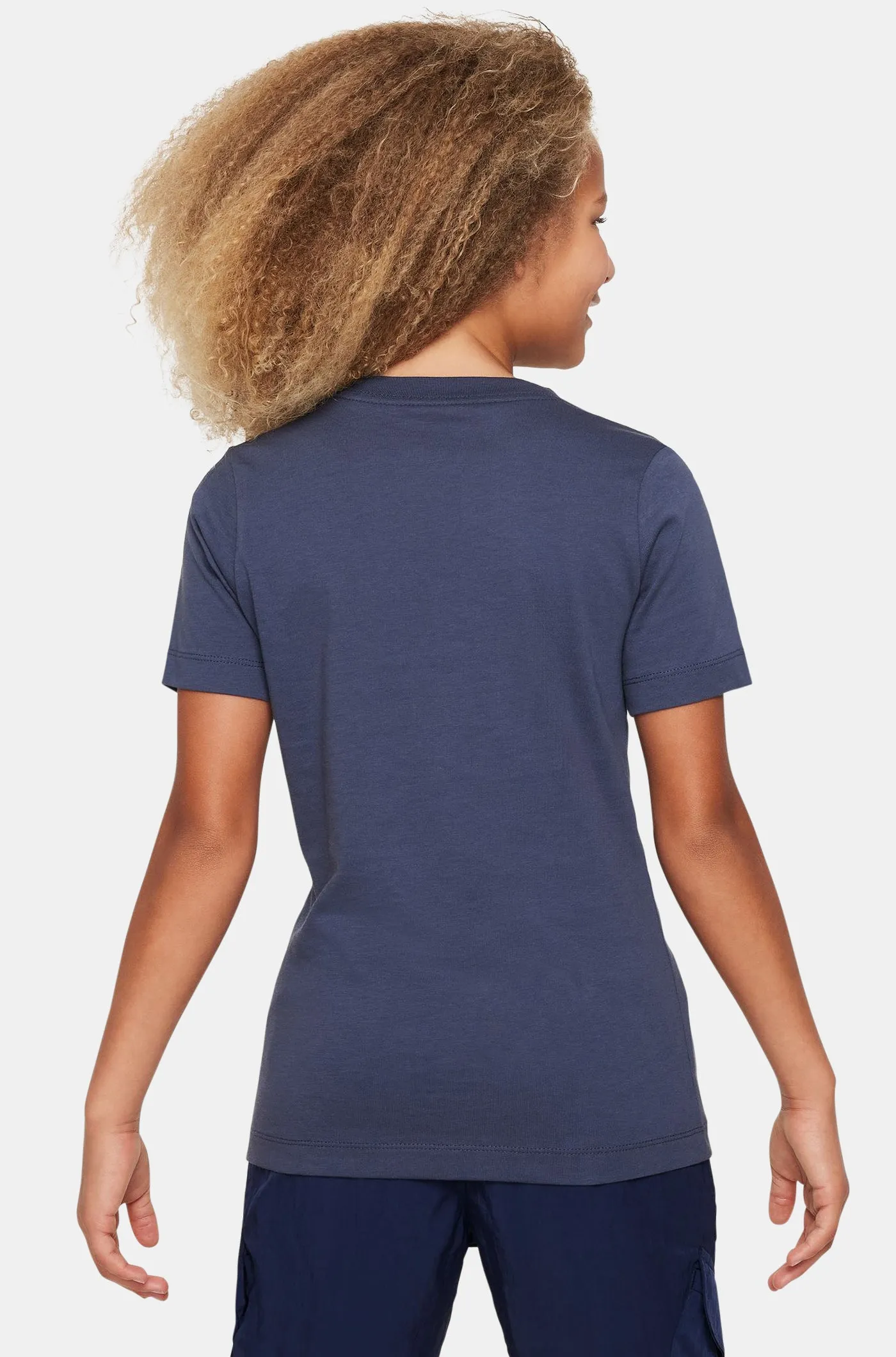 Junior Blue Nike Bara T-Shirt